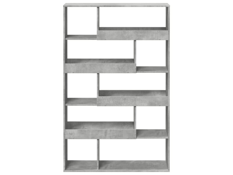  Bibliothèque, meuble de rangement salon gris béton 100x33x156,5 cm bois d'ingénierie  - Conforama D