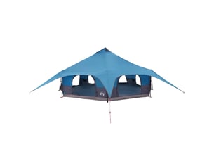 Tente de camping, tente familiale 18 personne bleu