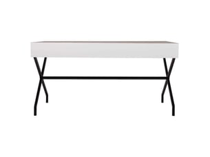 Table en bois et métal 160x80x80h