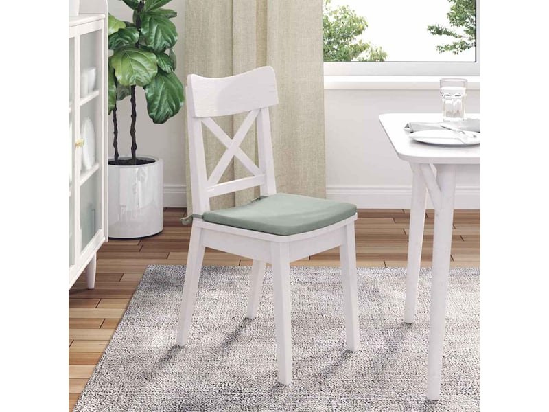  Lot de 4 coussins de siège, coussins décoratifs velours gris clair 40 x 40 x 3 cm cf60037  - Conforama D
