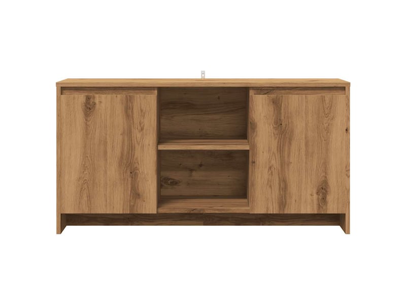  Meuble tv - banc tv - meuble de rangement chêne artisanal 102x37,5x52,5 cm bois d'ingénierie  - Conforama D