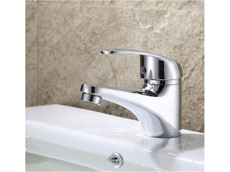  Robinet mitigeur monocommande pour lavabo de salle de bain, montage sur pont  - Conforama E