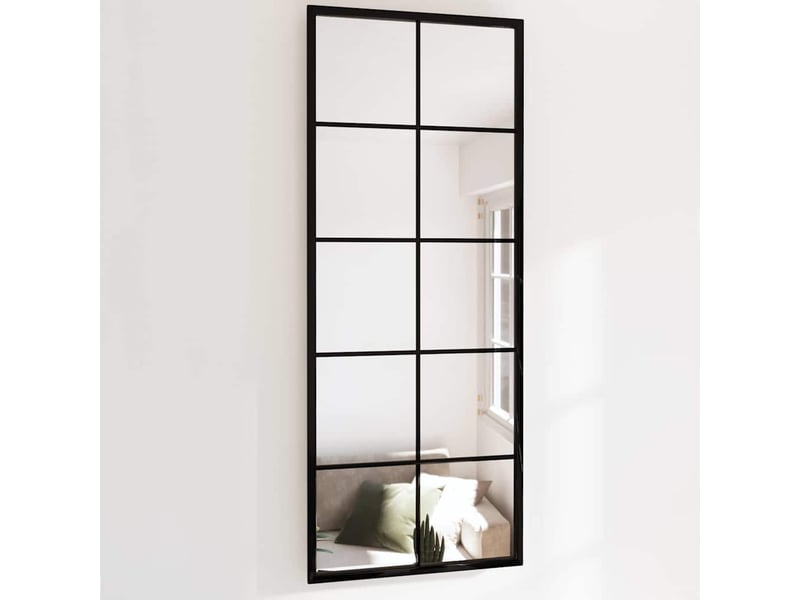  Miroir mural noir 100x40 cm métal cf62846  - Conforama B
