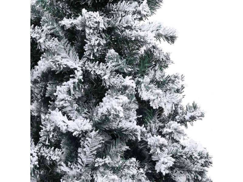  Sapin de noël artificiel, arbre de noël avec neige floquée vert 150 cm pvc  - Conforama D