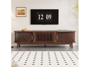 Meuble tv coloris marron 165 cm OKWISH