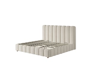 Lit coffre 180x200 cm <strong>SEYAKANY</strong>  <strong></strong> coloris blanc