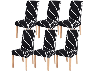 Housses de chaise universelles élastiques et antidérapantes, idéales pour la décoration de la maison, des hôtels et des restaurants. Design incurvé n, multicolore