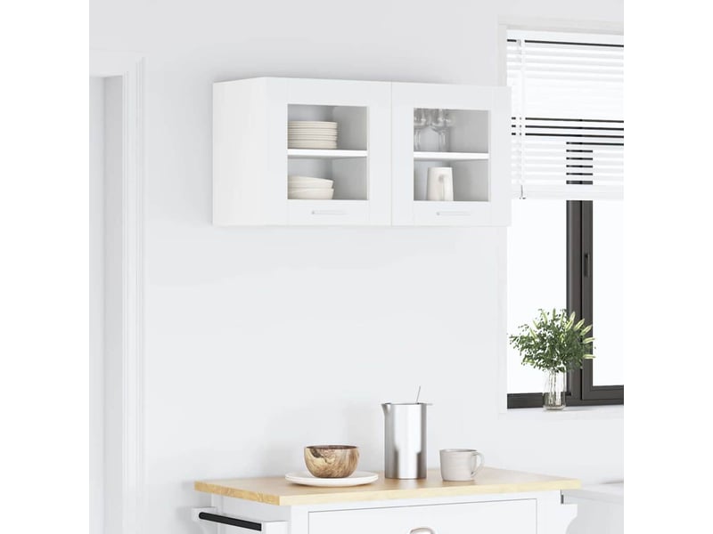  Meuble de rangement cuisine, armoire suspendue blanc 40x31x40cm bois d'ingénierie shl7627  - Conforama D