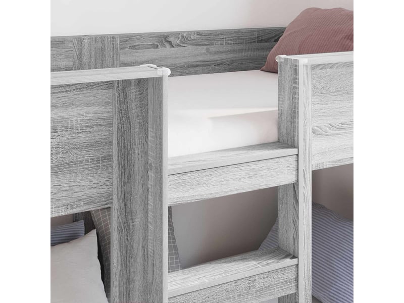 Lit superposé pour enfants - lit jeune gris sonoma 80 x 200 cm - Conforama C