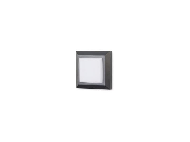  Leds c4 kairo applique murale extérieure moderne, led noire et blanche 4 w, température de couleur 2700-3200-4000 k, ip65, interrupteur marchearrêt  - Conforama A