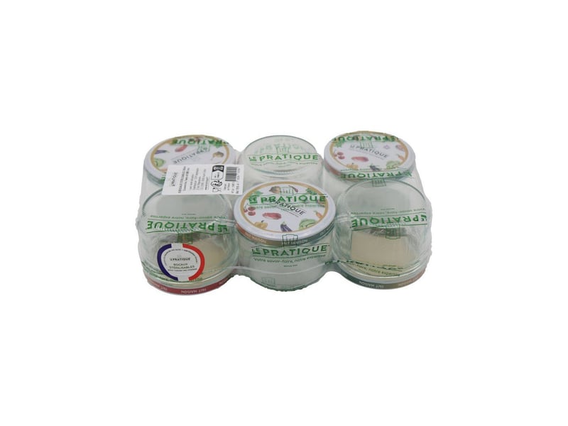  Bocaux stérilisables en verre 200 ml ø82 mm lot de 6 AABYG82823 - Conforama C