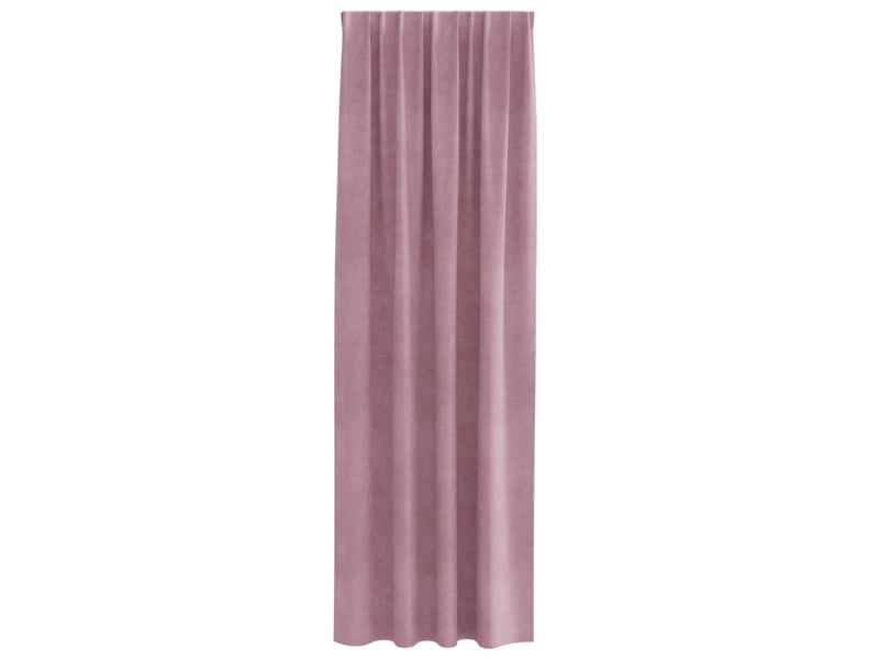 Lot de 2 rideaux, rideaux de fenêtre rose foncé 140 x 260 cm velours cf44117 - Conforama D
