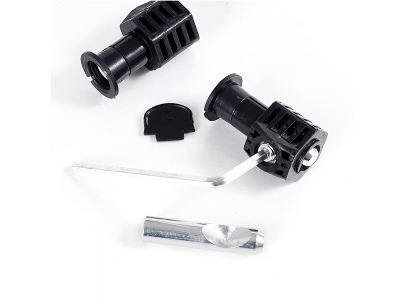  Kit de fixation universel pour wc suspendu, charnière de fixation, pour fixer solidement les wc suspendus (noir)  - Conforama D