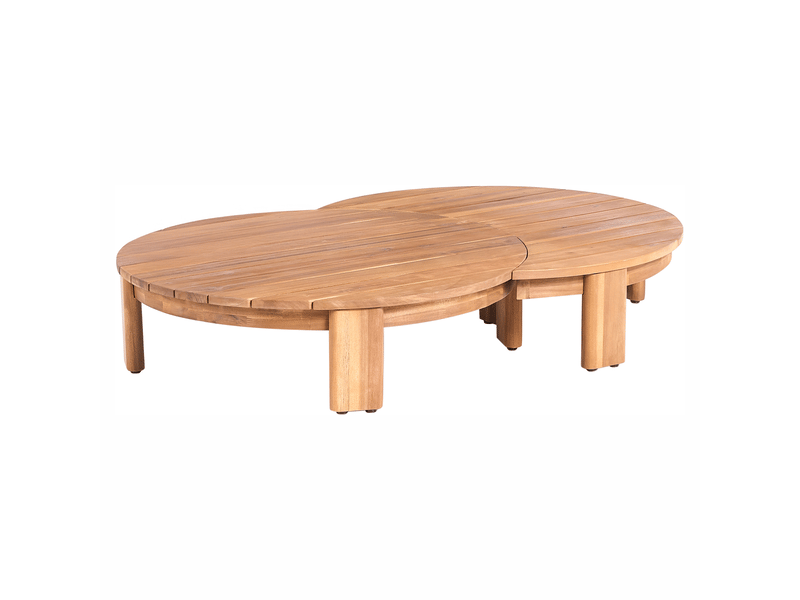  Table basse de jardin 135 cm 90 cm acacia marron  - Conforama A