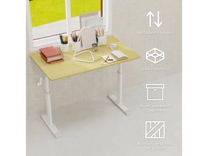 Bureau enfant   100 cm coloris bois clair