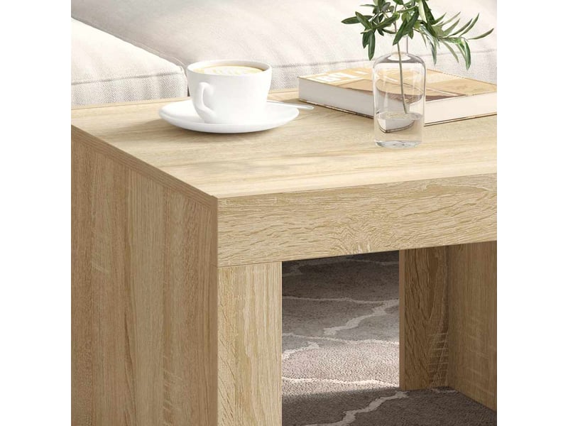  Table basse - table de salon - table à thé chêne sonoma 50x50x35 cm bois d'ingénierie  - Conforama C