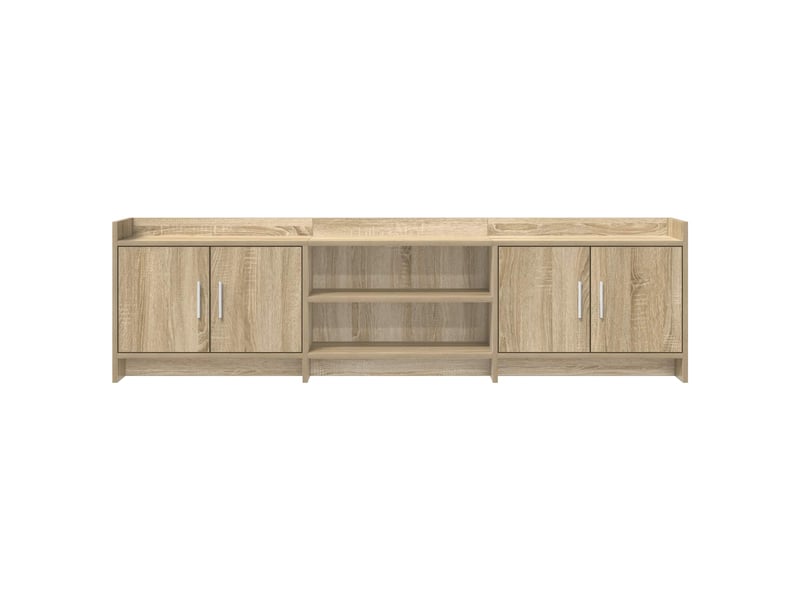  Meuble tv - banc tv - meuble de rangement 168 x 33 x 47 cm chêne sonoma bois d'ingénierie  - Conforama E