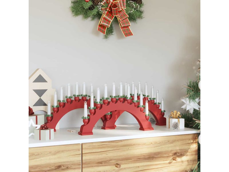 Arche de bougies de noël avec 10 bougies led 3 pcs led  - Conforama C