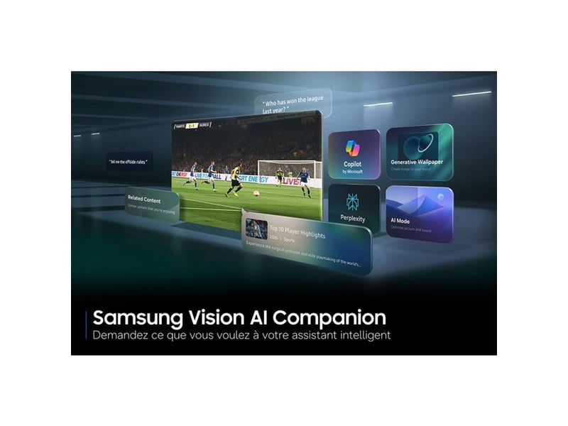  Tv 43 pouces 4k crystal uhd tizen noir vision ai companion TU43U7005HUXXC - Conforama E