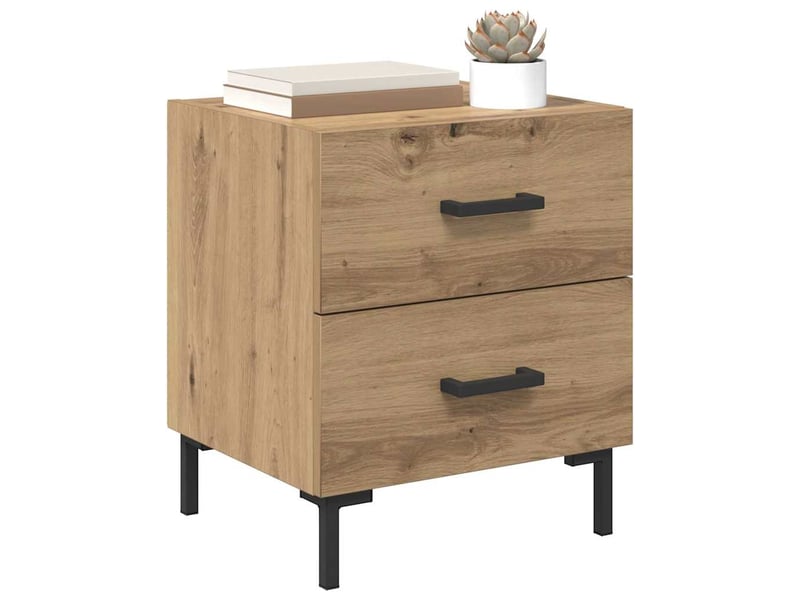 Table de chevet - cabinet de chevet - table de nuit 2 pc chêne artisanal 40 x 35 x 47,5 cm - Conforama B