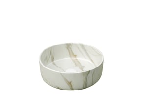 Lavabo rond en céramique à motif pierre, résistant aux taches, pour salle de bain, 36 cm
