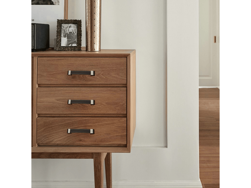  8 tirants pour meubles, tiroirs et portes en simili cuir doux, pour portes, armoires et valises, 128 mm.  - Conforama D