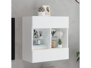 Meuble tv coloris blanc 58.5 cm <strong></strong>  <strong></strong>