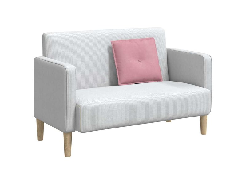  Coussin de dos, coussin de dossier rose 50 x 45 cm tissu en velours côtelé cf54982  - Conforama C