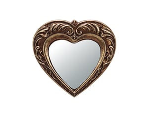 Miroir arrondi(e) à fixer coloris doré <strong>EMDE</strong> <strong></strong> - 10 cm x 10 cm