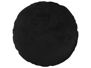 Lot de 2 housses de coussin heerlen noir ø 60 cm flanelle cf49471