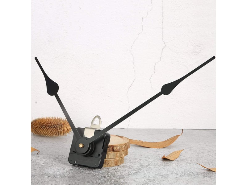  Mécanisme d'horloge de rechange à couple élevé – horloge à monter soi-même – longueur d'axe 31 mm – aiguilles de 23 cm – mécanisme d'horloge – noir  - Conforama D