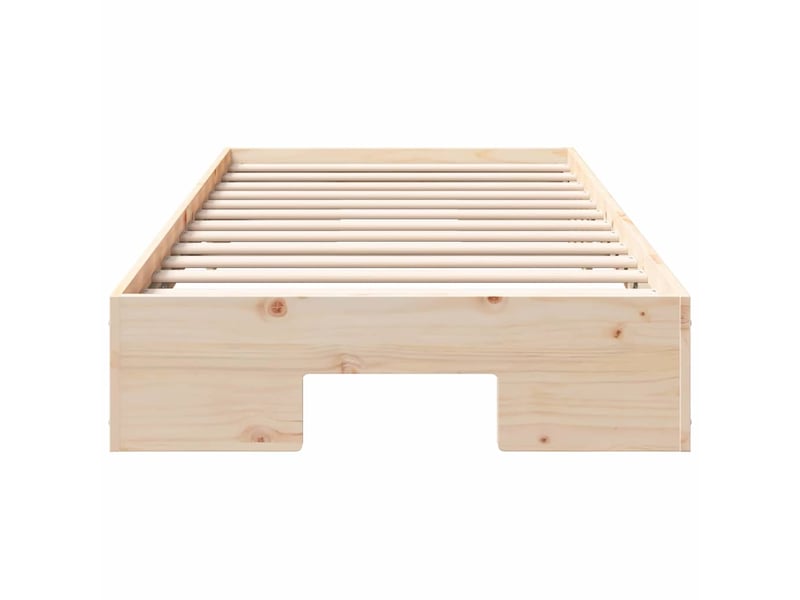  Lit simple- lit adulte -  cadre de lit marron 90 x 200 cm  - Conforama D