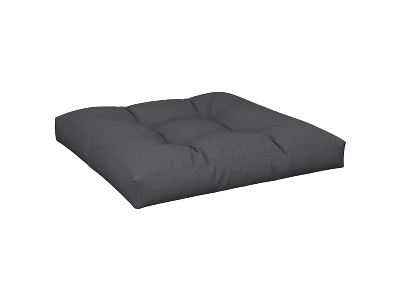  Coussin de palette, coussin de chaise, coussin de canapé noir 70x70x12 cm tissu cf55414  - Conforama A