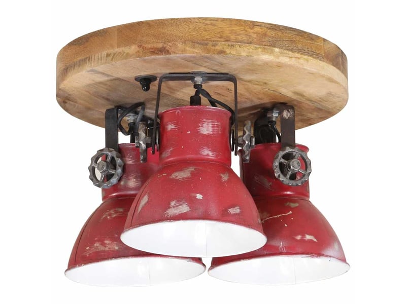  Plafonnier, lampe plafond 25 w rouge délavé 35x35x25 cm e27  - Conforama C