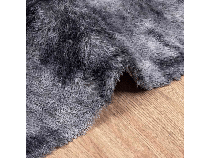  Tapis shaggy à poils longs navarra gris foncé 120x170 cm - comfortxl 4102824 - Conforama D