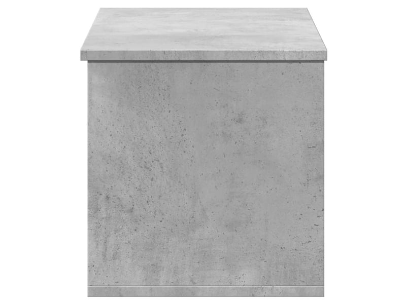  Boîte de rangement, coffre de rangement gris béton 90x35x35 cm bois d'ingénierie  - Conforama E