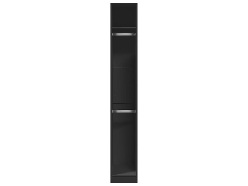  Garde-robe, armoire de rangement noir 30x50x200 cm bois d'ingénierie  - Conforama D