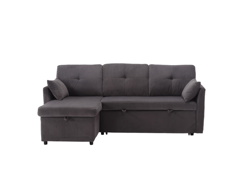  Canapé d'angle convertible modulable avec rangement 3 places evryae  - Conforama A