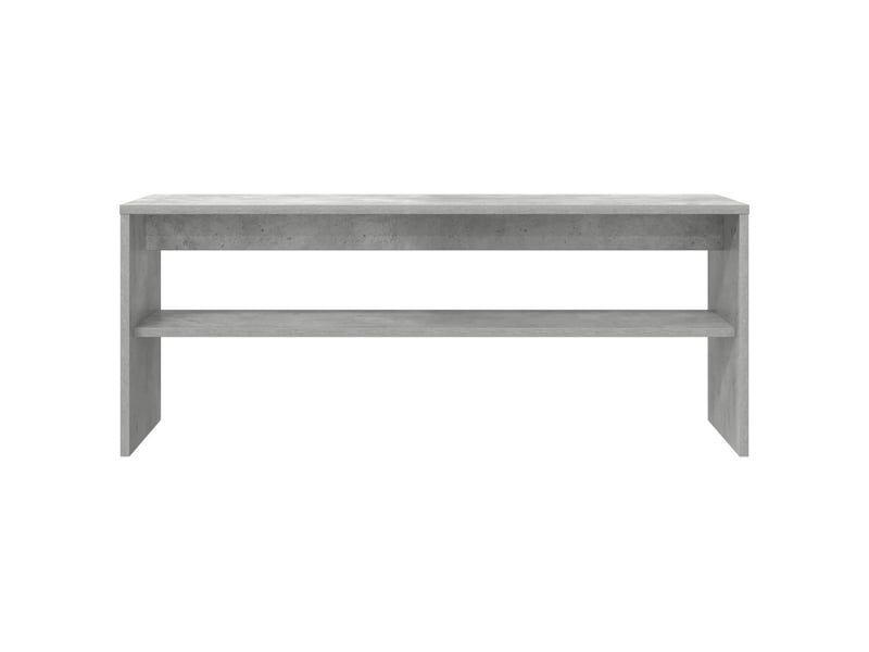  Meuble tv - banc tv - meuble de rangement 100 x 30 x 40 cm gris béton bois d'ingénierie  - Conforama E