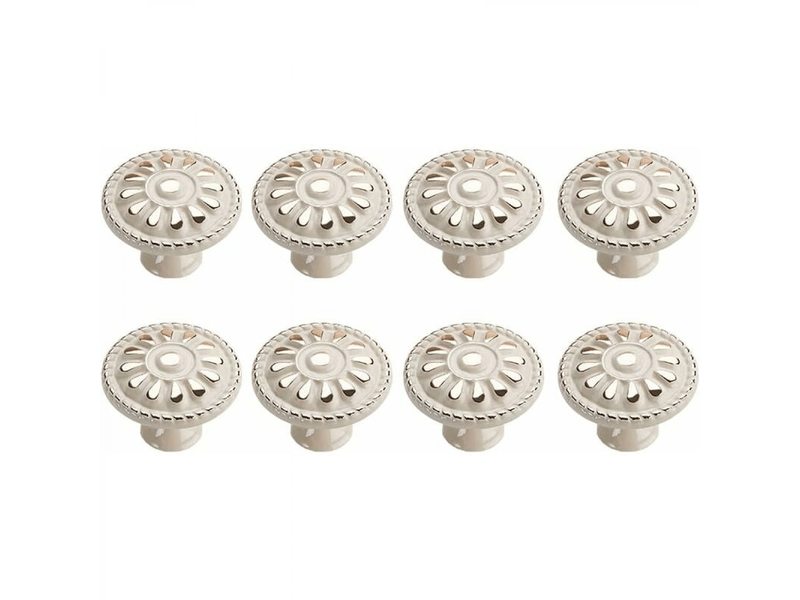  Jeu de 8 boutons pour meubles, poignées rondes pour tiroirs, boutons pour armoires, boutons pour tiroirs, poignées pour tiroirs d'armoires de cuisine  - Conforama D