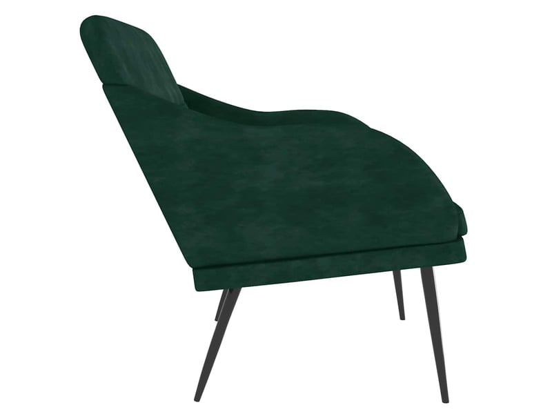  Banc chambre, banc de lit vert foncé 110x76x80 cm velours  - Conforama D