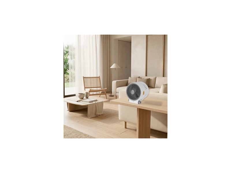  Chauffage soufflant 2000 w compact 3 modes avec thermostat reglable OMNIA - Conforama E