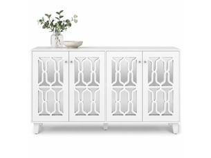 Buffet 4 porte(s)     - 160 cm coloris blanc 