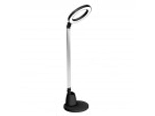 Fabrilamp calcita lampe de bureau led noirargent 8 w 640 lm 4000 k, tactile et pliable