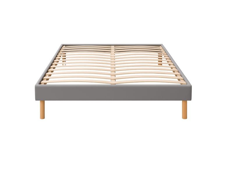 Ensemble sommier tapissier et matelas 160x200 cm - couleur : gris - matelas latex accueil moelleux greggris-marie-160x200-gris - Conforama C