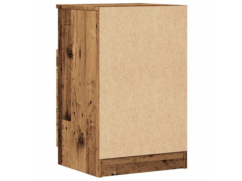  Bedside table de chevet - table bois ancien medium engineered wood  - Conforama E