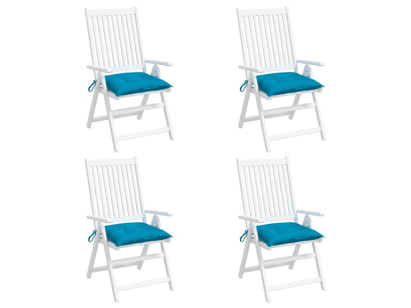  Lot de 4 coussins de palette, coussins de canapé bleu clair 50x50x7 cm tissu oxford cf59731  - Conforama D