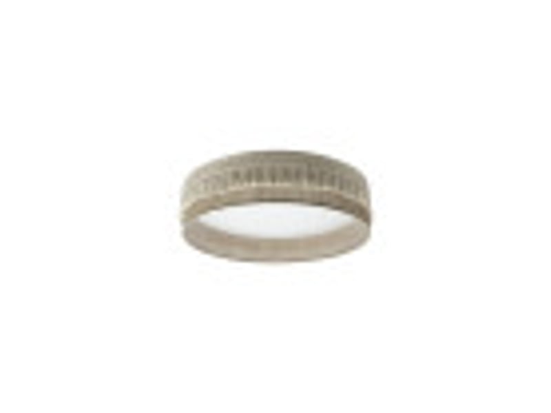  Fabrilamp ekaterina plafonnier led 72 w, 5616 lm, 300040006500 k, beige en toile de jute, ø 50 cm 188285001 - Conforama B