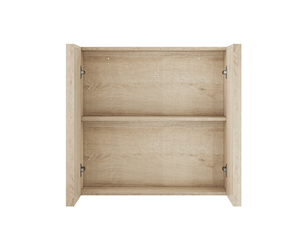 Armoire de salle de bains murale 60x21,6x58 cm sans poignées mdf panneau de particules chêne