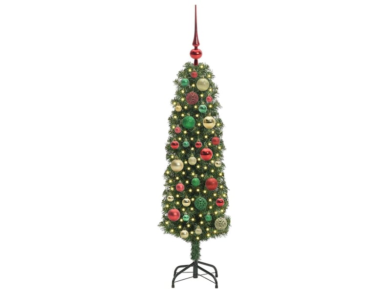  Sapin de noël artificiel, arbre de noël vert 120 cm pvc et acier et plastique shl6779  - Conforama C